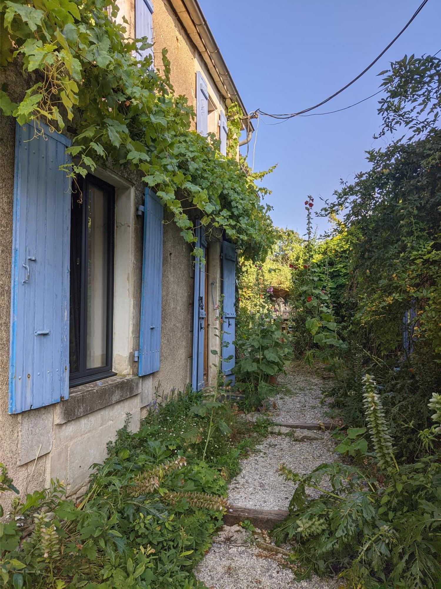 Les Volets Bleus Villa Arcais ภายนอก รูปภาพ
